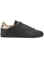 Roberto Cavalli Contrast Heel Sneakers - Black