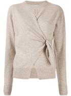 Christopher Esber Draped Fitted Jumper - Neutrals