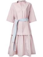 Mantu Belted Dress, Women's, Size: 52, Pink/purple, Cotton