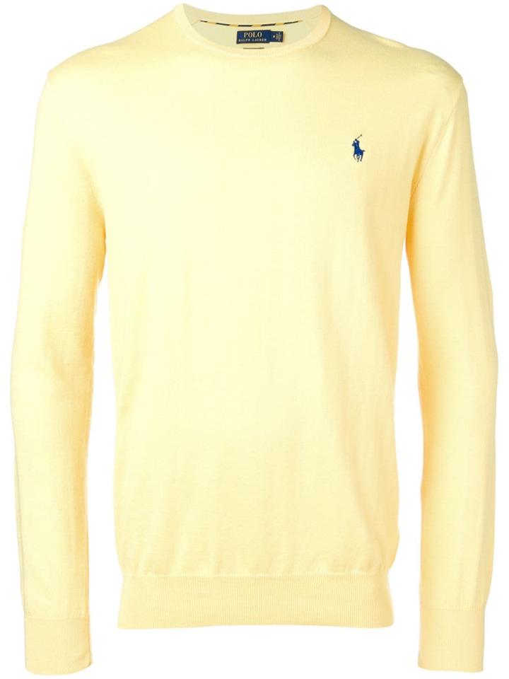 Polo Ralph Lauren Embroidered Logo Jumper - Yellow