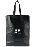 Courrèges Rectangular Shopping Bag - Black
