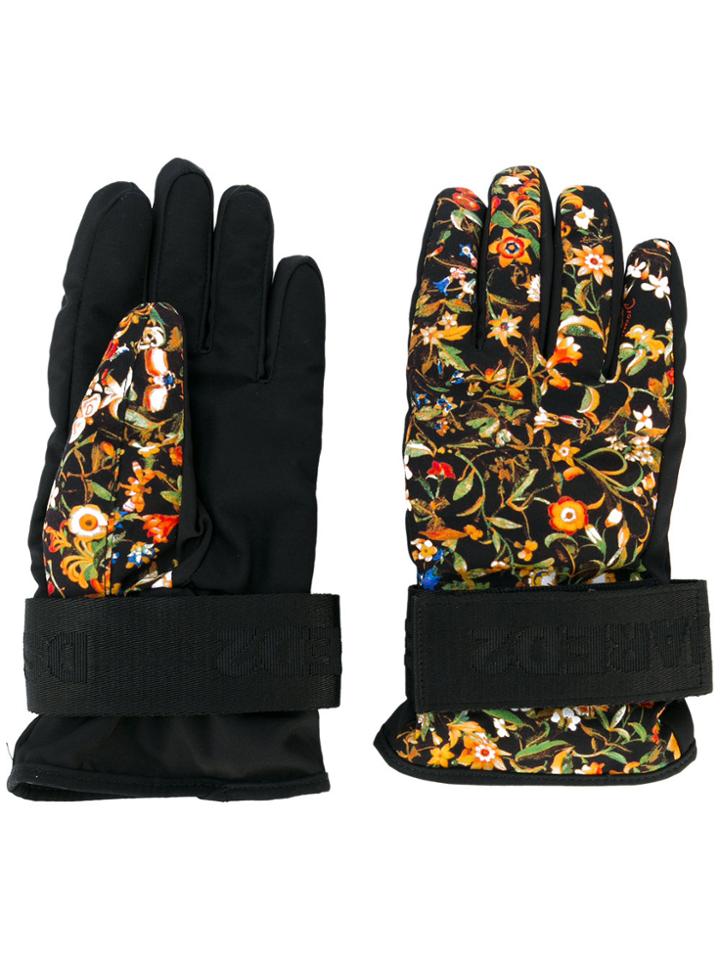 Dsquared2 Floral Ski Gloves - Black
