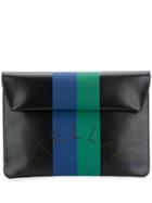 Stella Mccartney Perforated Logo Pouch - Black