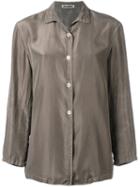 Jil Sander Vintage Silk Shirt, Women's, Size: 42, Brown