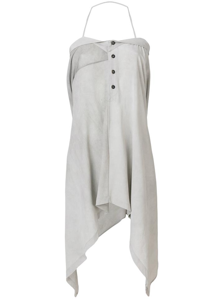 Lost & Found Ria Dunn Square Neck Asymmetric Dress - Grey