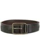 Diesel Buckled Belt, Men's, Size: 85, Black, Leather