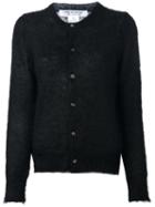 Comme Des Garçons Comme Des Garçons Button Down Cardigan, Women's, Size: Large, Black, Nylon/mohair