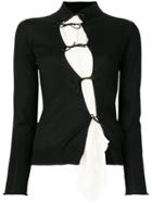 Pierantoniogaspari Tied Panel Knitted Top - Black