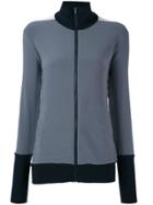 Norma Kamali Tri-colour Zipped Jacket - Grey