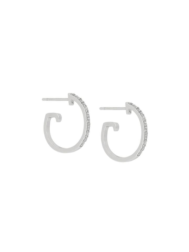 V By Laura Vann Maxi Hoop Earrings - Metallic