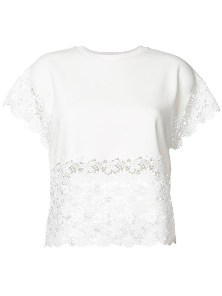 Giamba Lace-insert Blouse - White