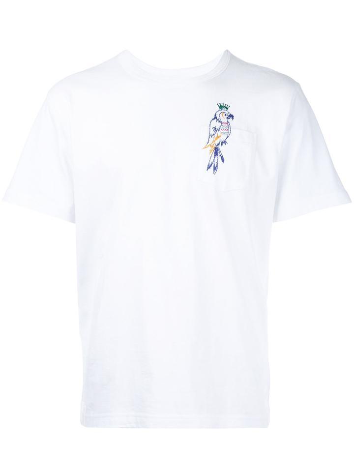Sacai - Parrot Embroidery T-shirt - Men - Cotton - 1, White, Cotton