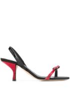 Marco De Vincenzo Crystal Embellished Sandals - Red