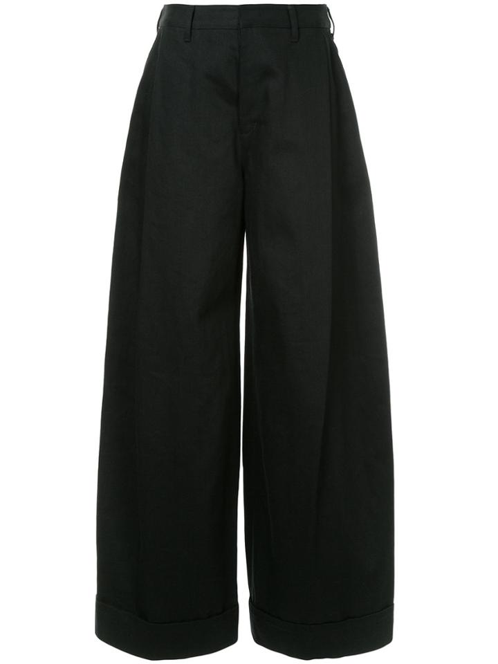 Maison Mihara Yasuhiro Super Flared Jeans - Black