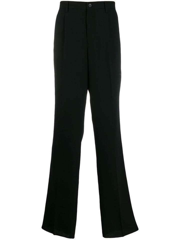Issey Miyake Men Wide Leg Trousers - Black
