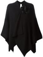 Twin-set Rose Appliqué Cape
