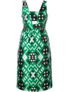 P.a.r.o.s.h. Geometric Print Cut-out Dress