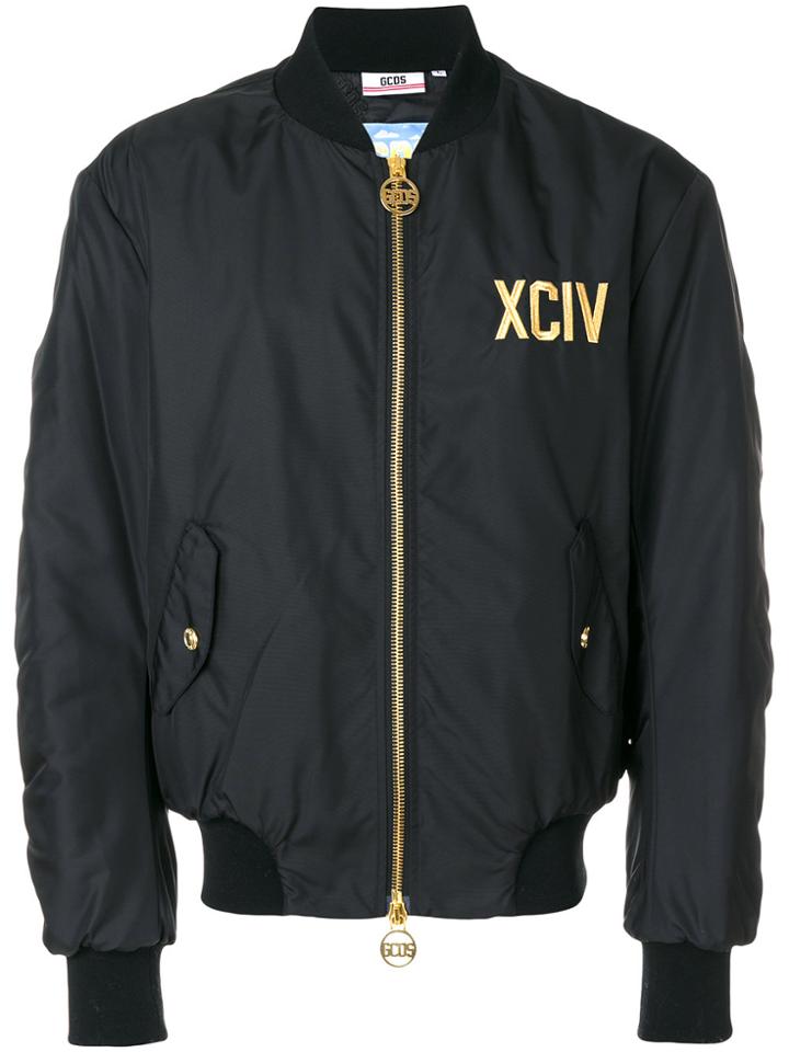 Gcds Logo Bomber Jacket - Black