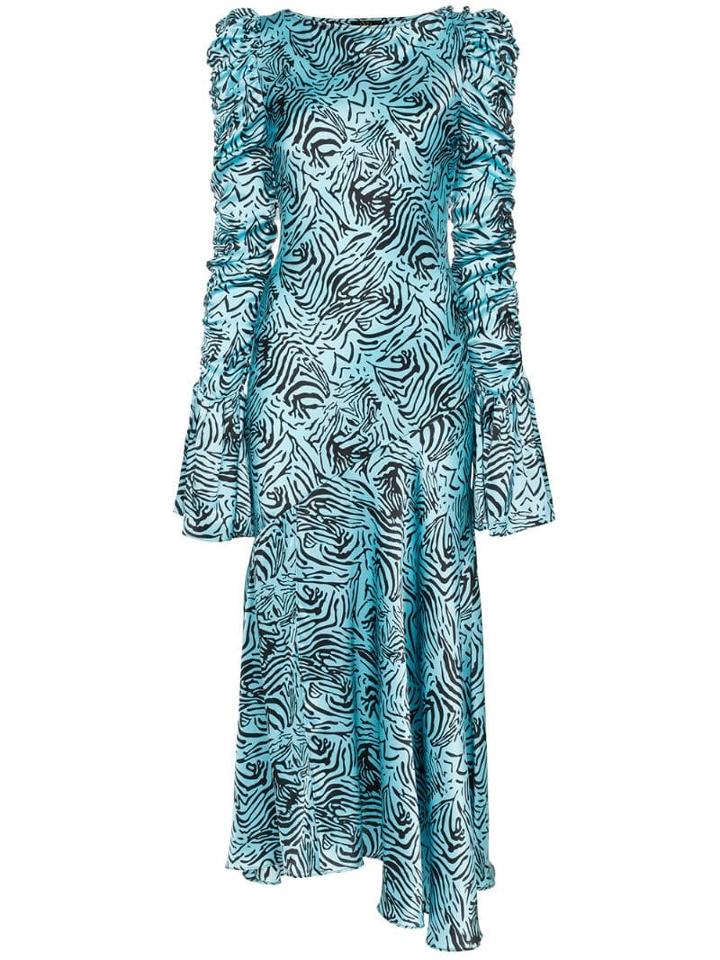 De La Vali Clementine Printed Maxi Dress - Blue