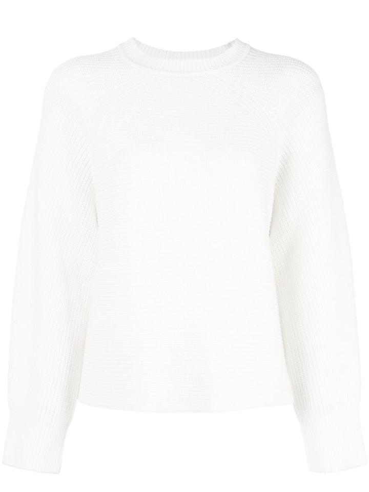 Diane Von Furstenberg Round Neck Top - White
