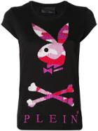 Philipp Plein Camouflage Playboy Bunny T-shirt - Black