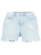 Calvin Klein Jeans - Destroyed Denim Shorts - Women - Cotton - 26, Blue, Cotton