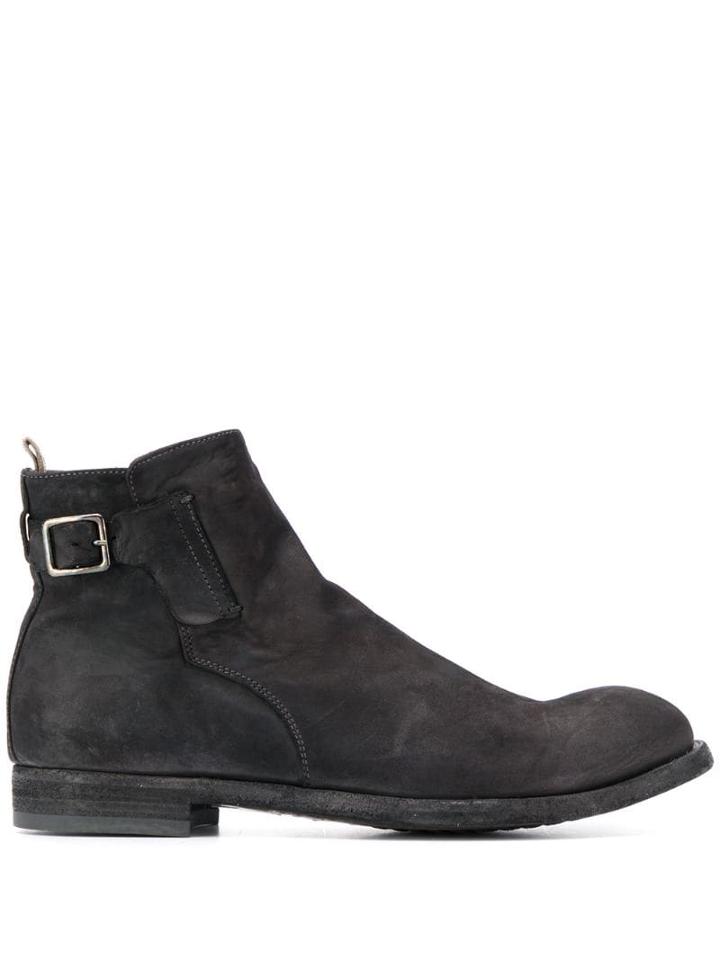 Officine Creative Side Buckle Boots - Brown