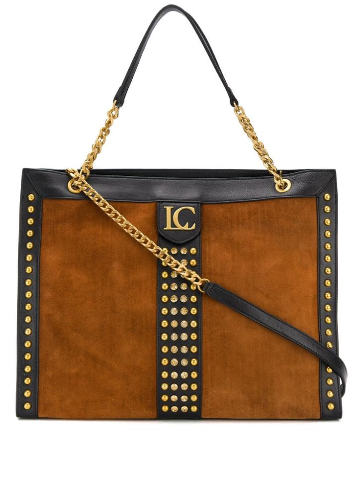La Carrie Studded Tote - Black