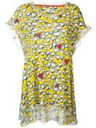 Tsumori Chisato - Floral Print Blouse - Women - Silk/rayon/wool - 2, Yellow/orange, Silk/rayon/wool