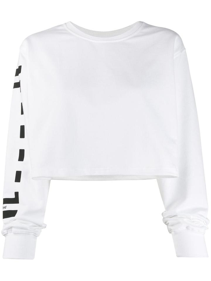 Wolford Logo Cropped Sweatshirt - White