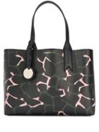 Emporio Armani Printed Open Top Tote - Black