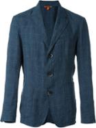 Barena Three Button Blazer, Men's, Size: 50, Blue, Linen/flax/acetate/polyester/cotton