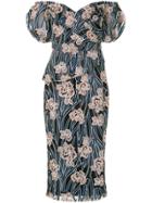 Rachel Gilbert Embroidered Floral Dress - Multicolour