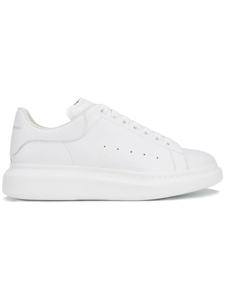 Alexander Mcqueen White Mono Oversized Sole Sneakers