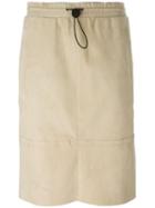 Joseph Drawstring Skirt, Women's, Size: 42, Nude/neutrals, Lamb Nubuck Leather