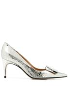 Sergio Rossi Classic Metallic Pumps - Silver