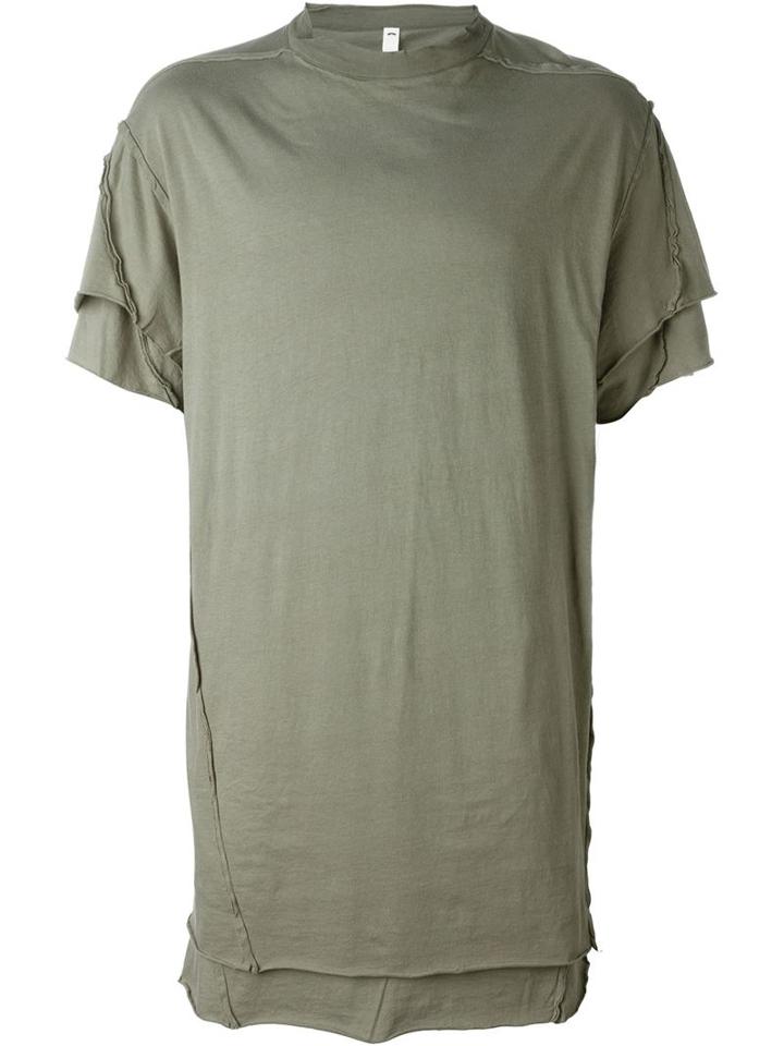 Damir Doma Tines Layered T-shirt, Men's, Size: L, Green, Cotton