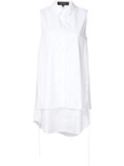 Thakoon Layered Shirt Dress, Women's, Size: 2, White, Cotton