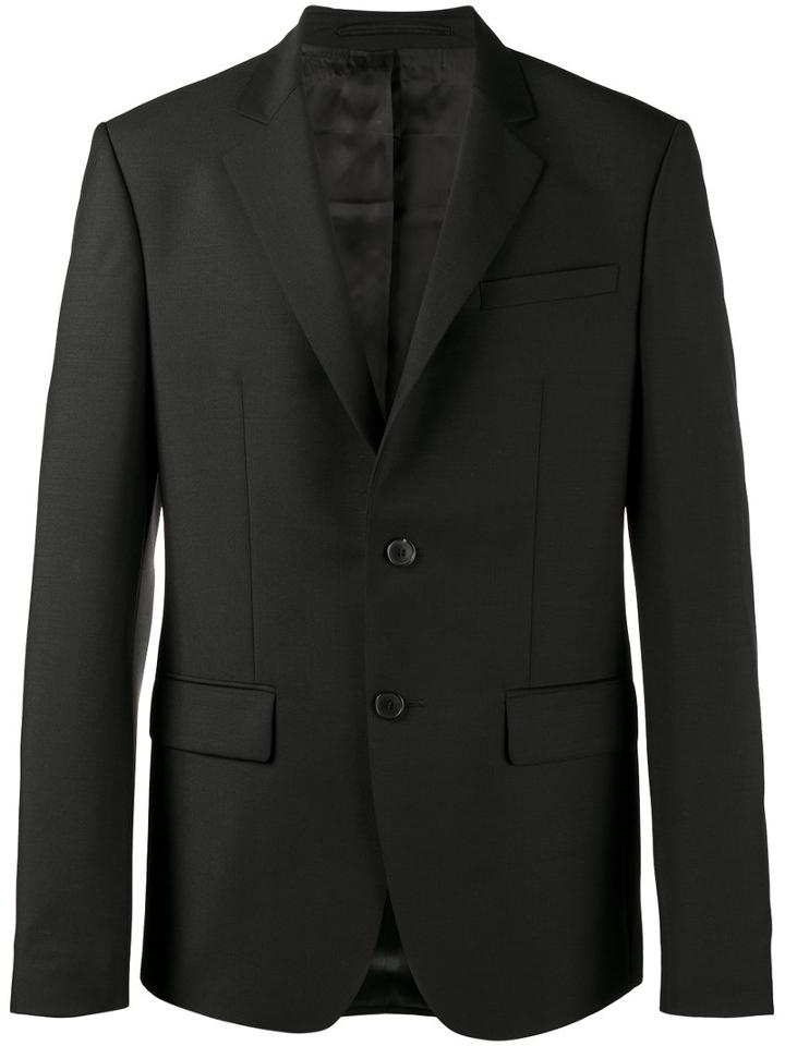Givenchy - Single Breasted Blazer - Men - Cupro/mohair/wool - 46, Black, Cupro/mohair/wool