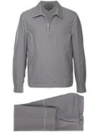 Comme Des Garçons Vintage Zipped Neck Tracksuit Set - Grey