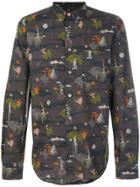 Ps By Paul Smith Embroidered Knitted Shirt - Grey