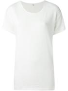R13 Raw Edge T-shirt, Women's, Size: L, White, Cotton/polyurethane