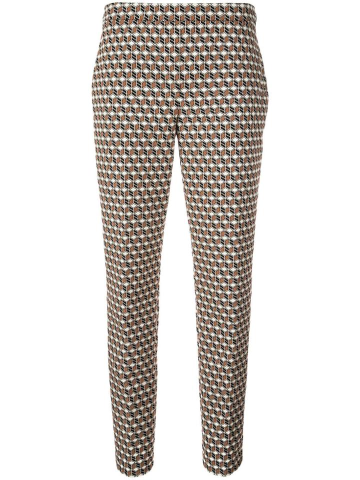 Elie Tahari Cube Print Trousers - Multicolour