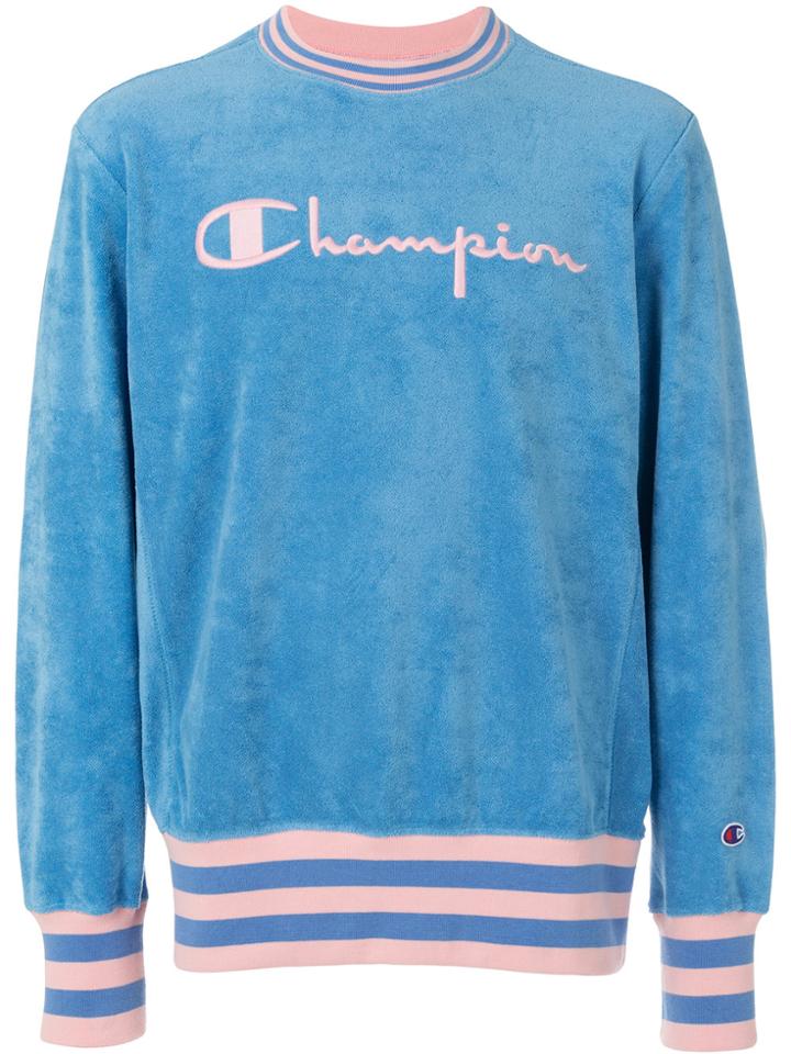 Champion Embroidered Logo Sweatshirt - Blue