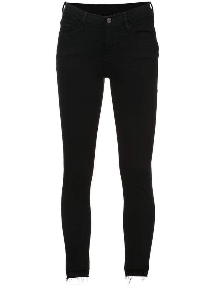 Frame 'jeanne' Skinny Cropped Jeans - Black