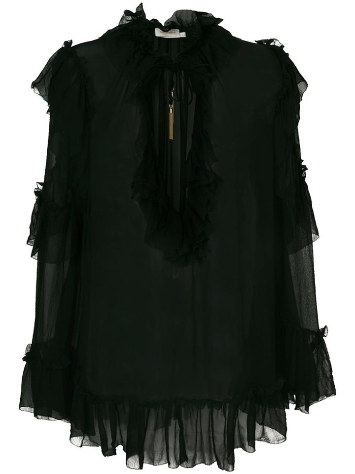 Zimmermann Ruffled Blouse - Black