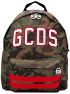 Gcds Logo Camo Backpack - Green