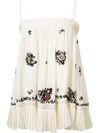 Derek Lam 10 Crosby Embroidered Skirt & Blouse, Women's, Size: 8, White, Silk