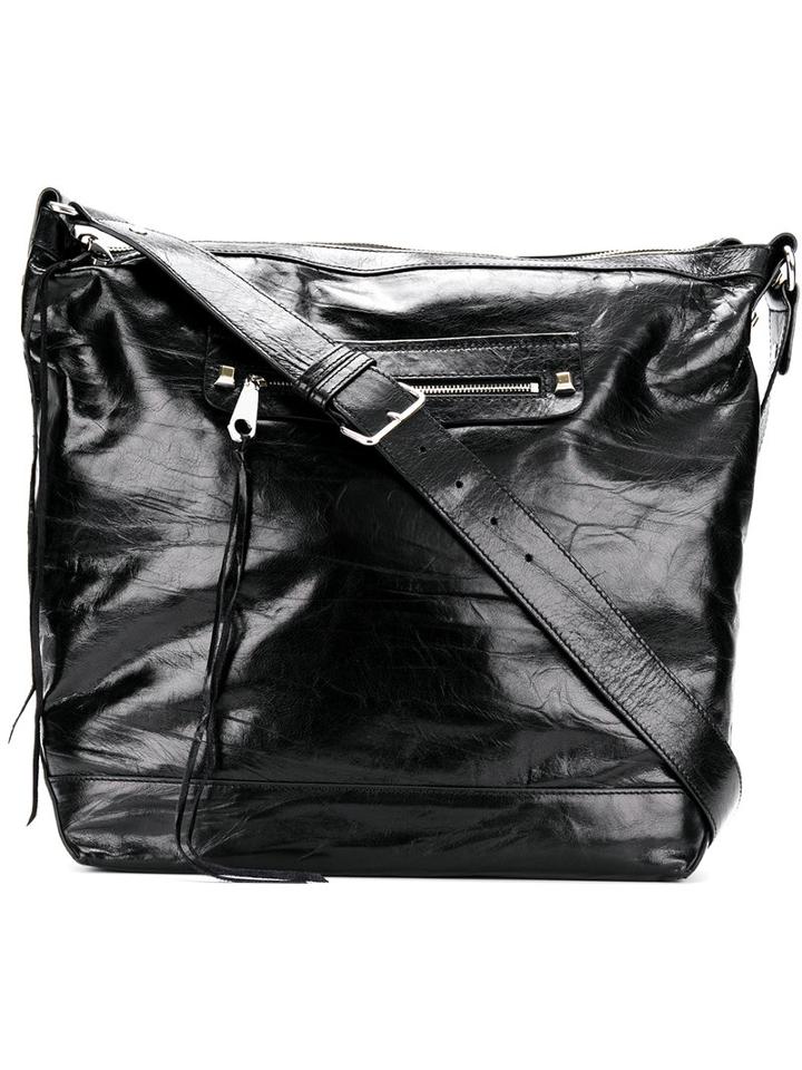 Rebecca Minkoff - Varnished Shoulder Bag - Women - Calf Leather - One Size, Black, Calf Leather
