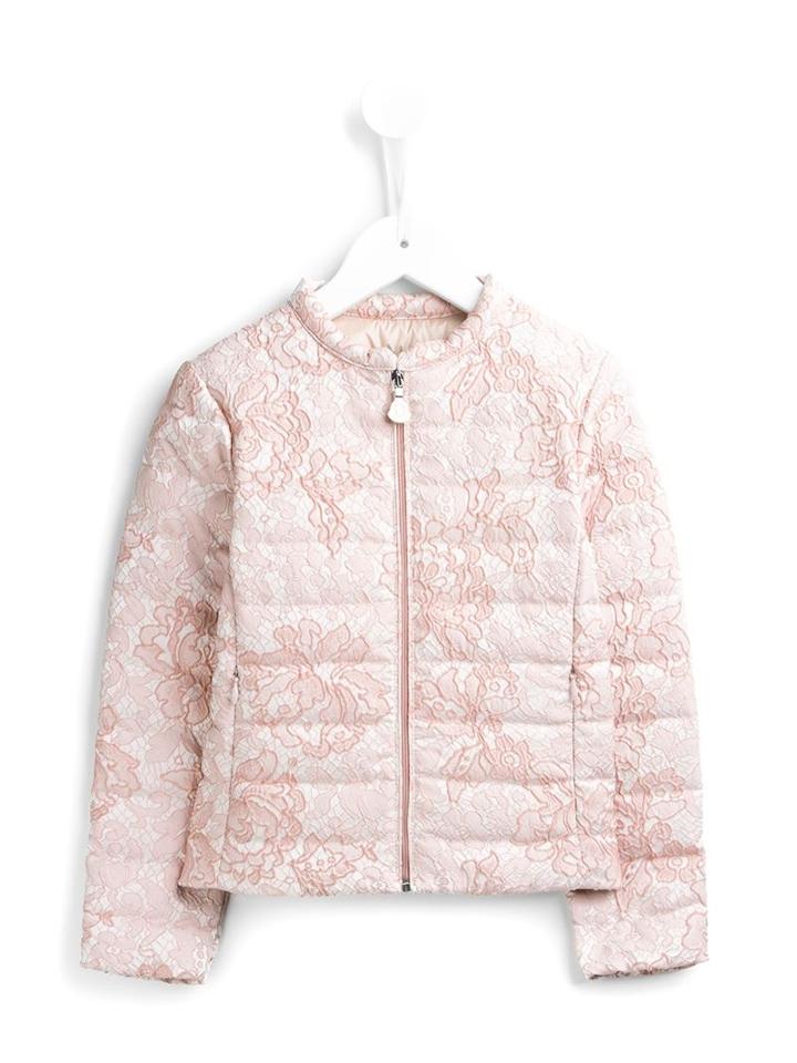 'ambrine' Floral Puffer Jacket, Girl's, Size: 6 Yrs, Pink/purple, Moncler Kids